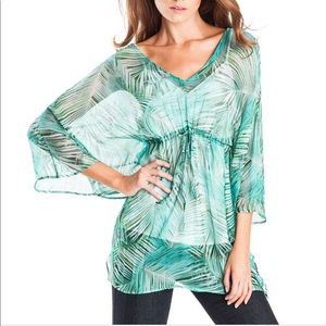 Guess by Marciano Sheer Printed Top XS